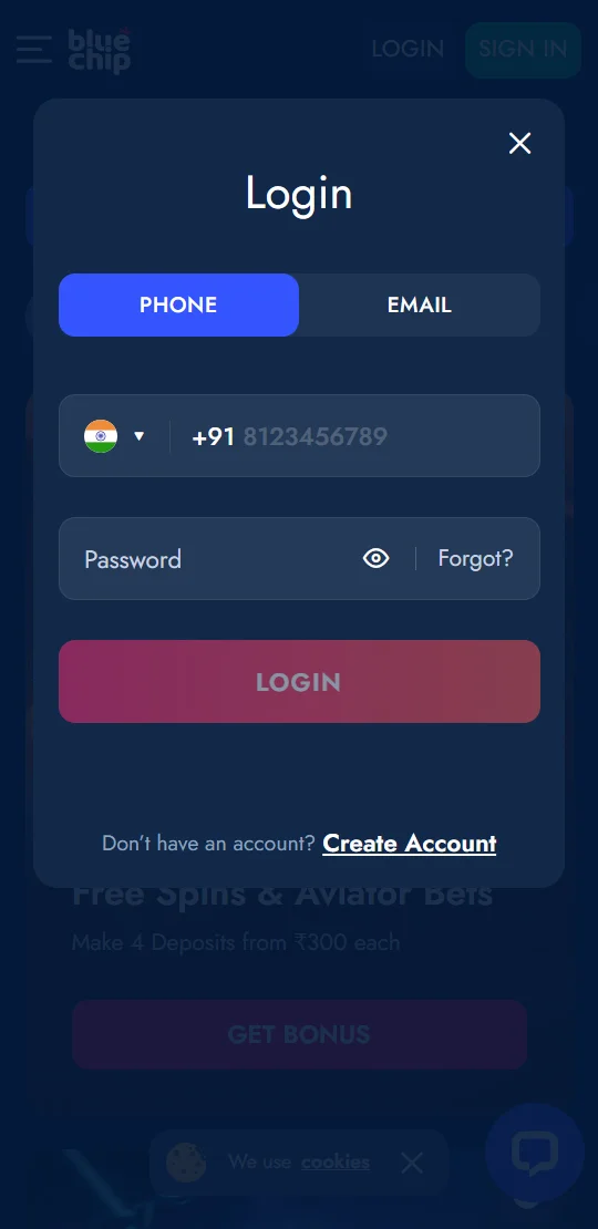 This image is app homepage image of best online betting app
